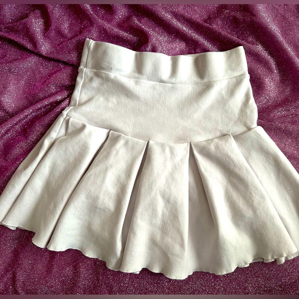 Dolls Kill Off White Stretchy Tennis Skirt